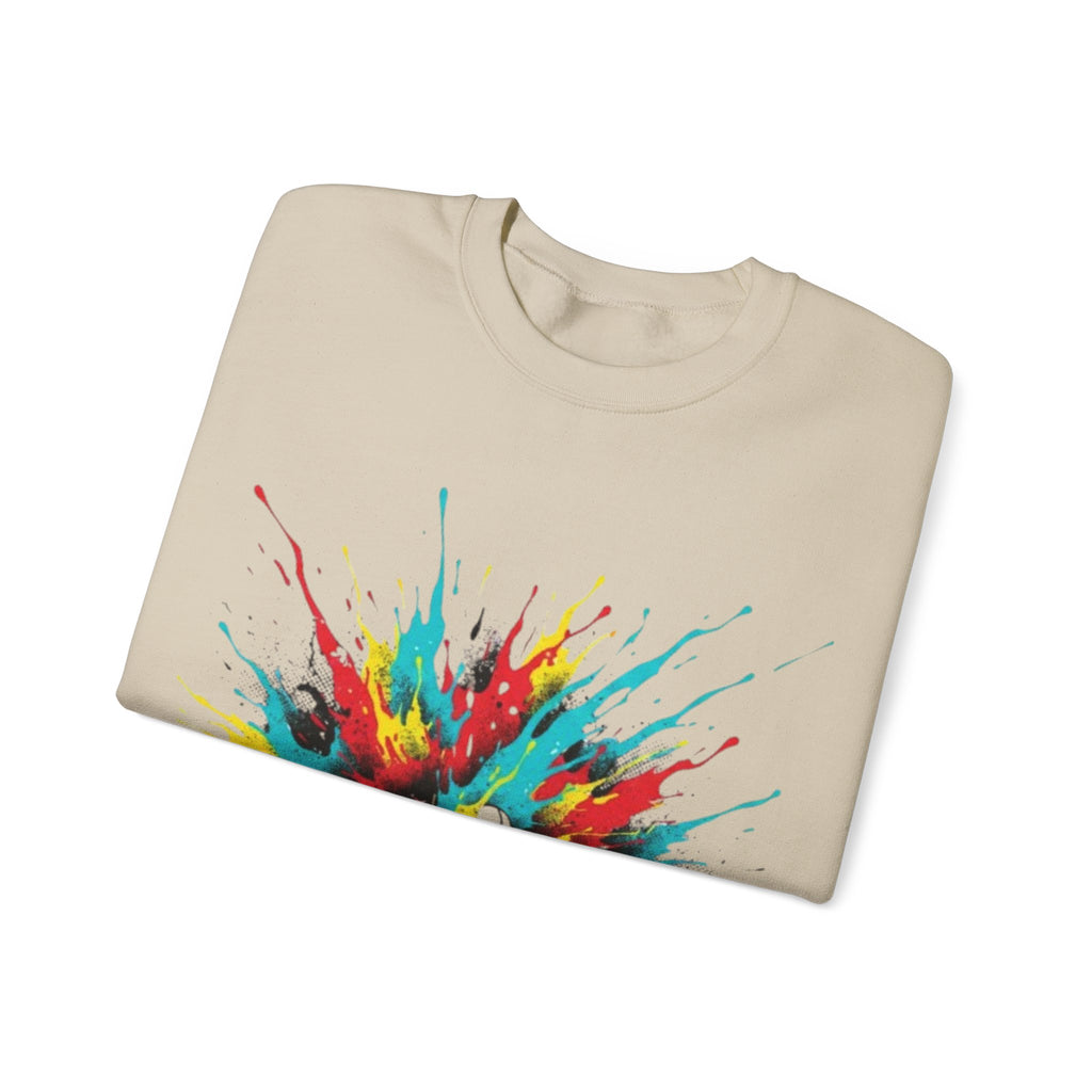 Sneaker Splash Crewneck Sweatshirt - Colorful Streetwear Graphic