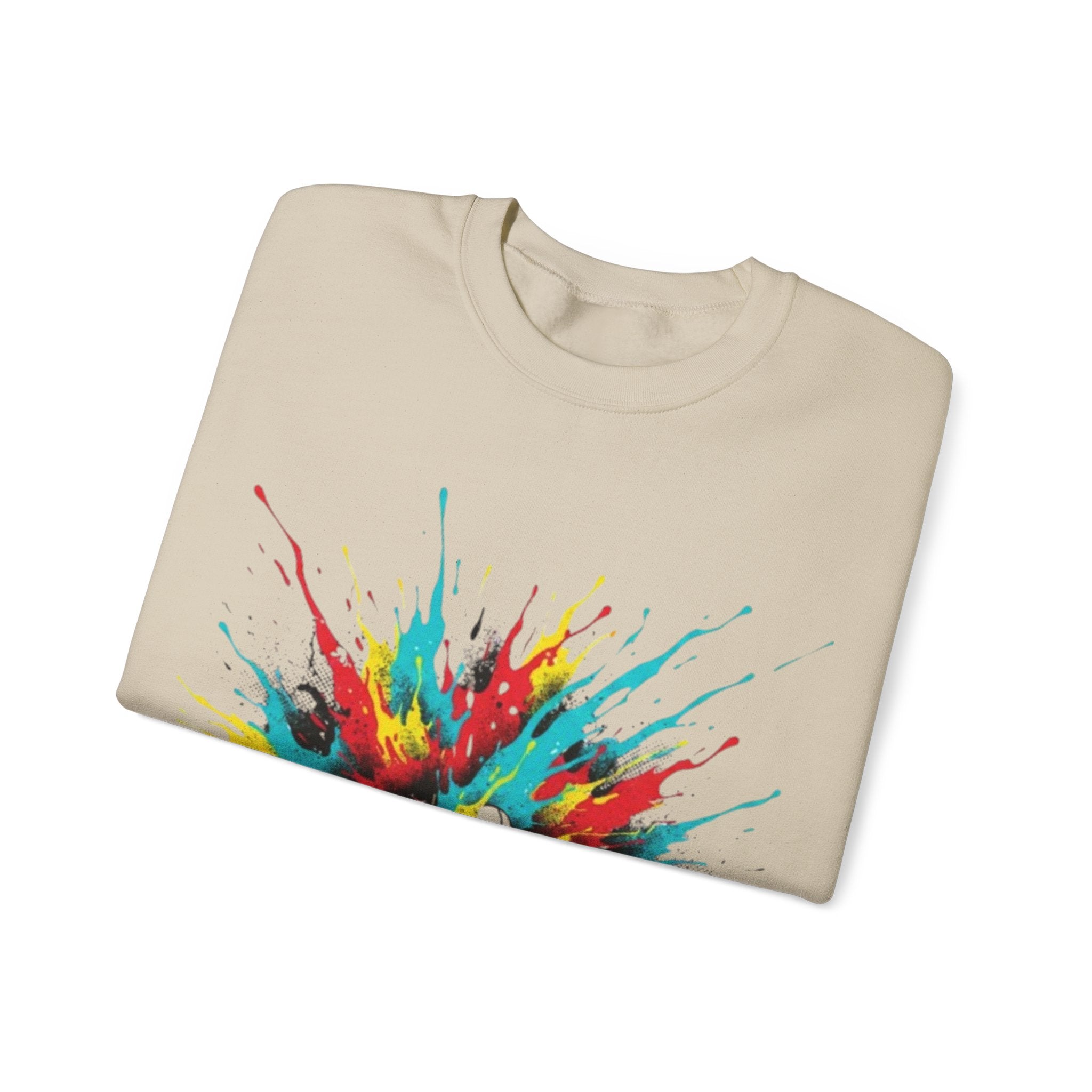 Sneaker Splash Crewneck Sweatshirt - Colorful Streetwear Graphic