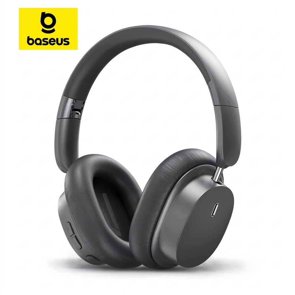 Baseus Bowie D05 Headphones – 3D Spatial Audio, 70H Battery,Dual Device Connection