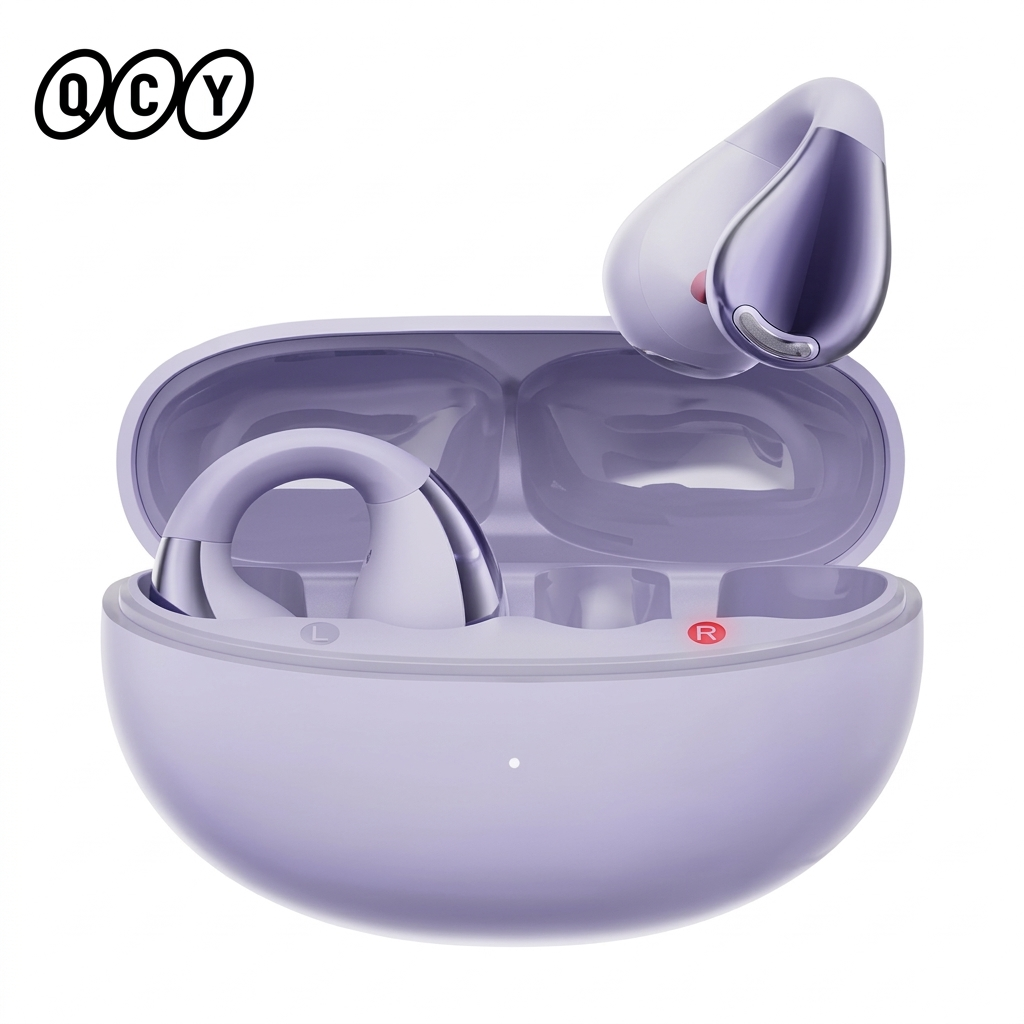 QCY Crossky C30 Open-Ear ANC Earbuds, Dual-Device Connection
