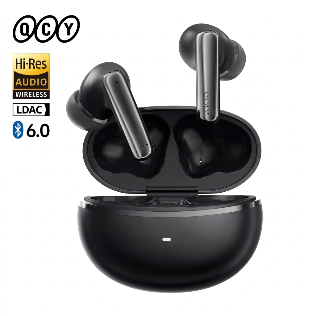 QCY MeloBuds N70 ANC Wireless Earbuds , Wireless Charging, 50H Battery