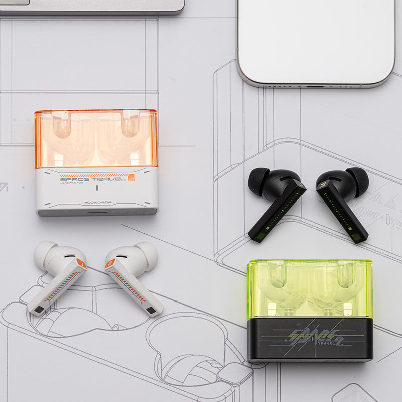 MOONDROP Space Travel  Earbuds – ANC, Low-Latency Gaming Mode, SBC/AAC