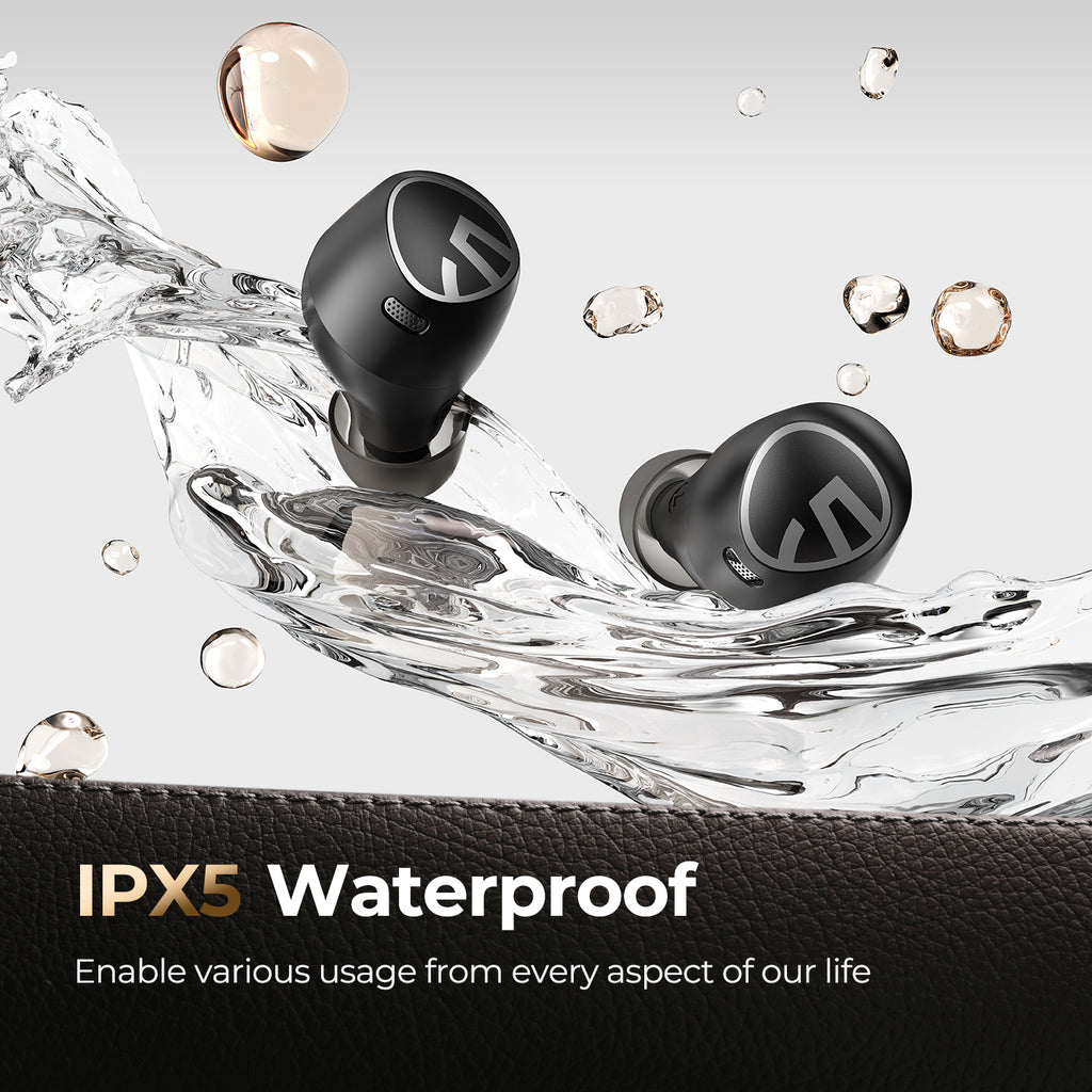 SoundPEATS ANC Wireless Earbuds , 30H Playtime, Smart Touch Control, Waterproof