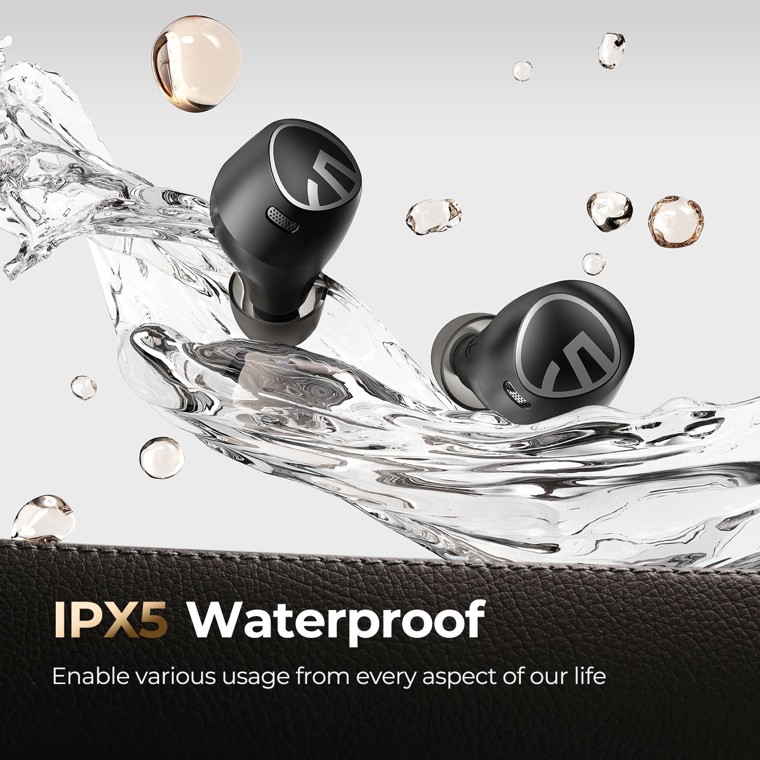 SoundPEATS ANC Wireless Earbuds , 30H Playtime, Smart Touch Control, Waterproof