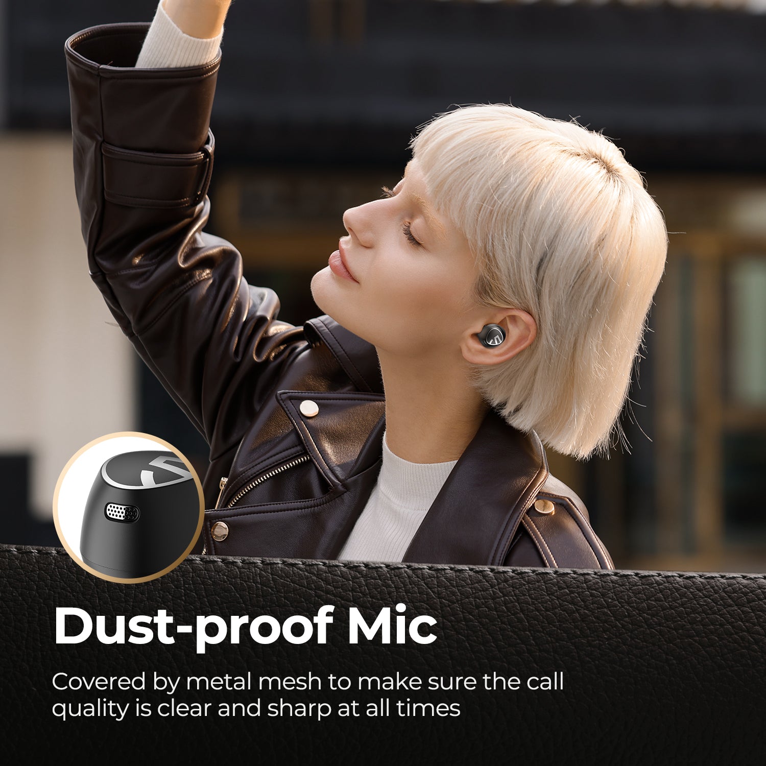 SoundPEATS ANC Wireless Earbuds , 30H Playtime, Smart Touch Control, Waterproof